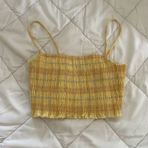 Zara yellow, crop top!